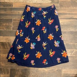 Madewell floral skirt